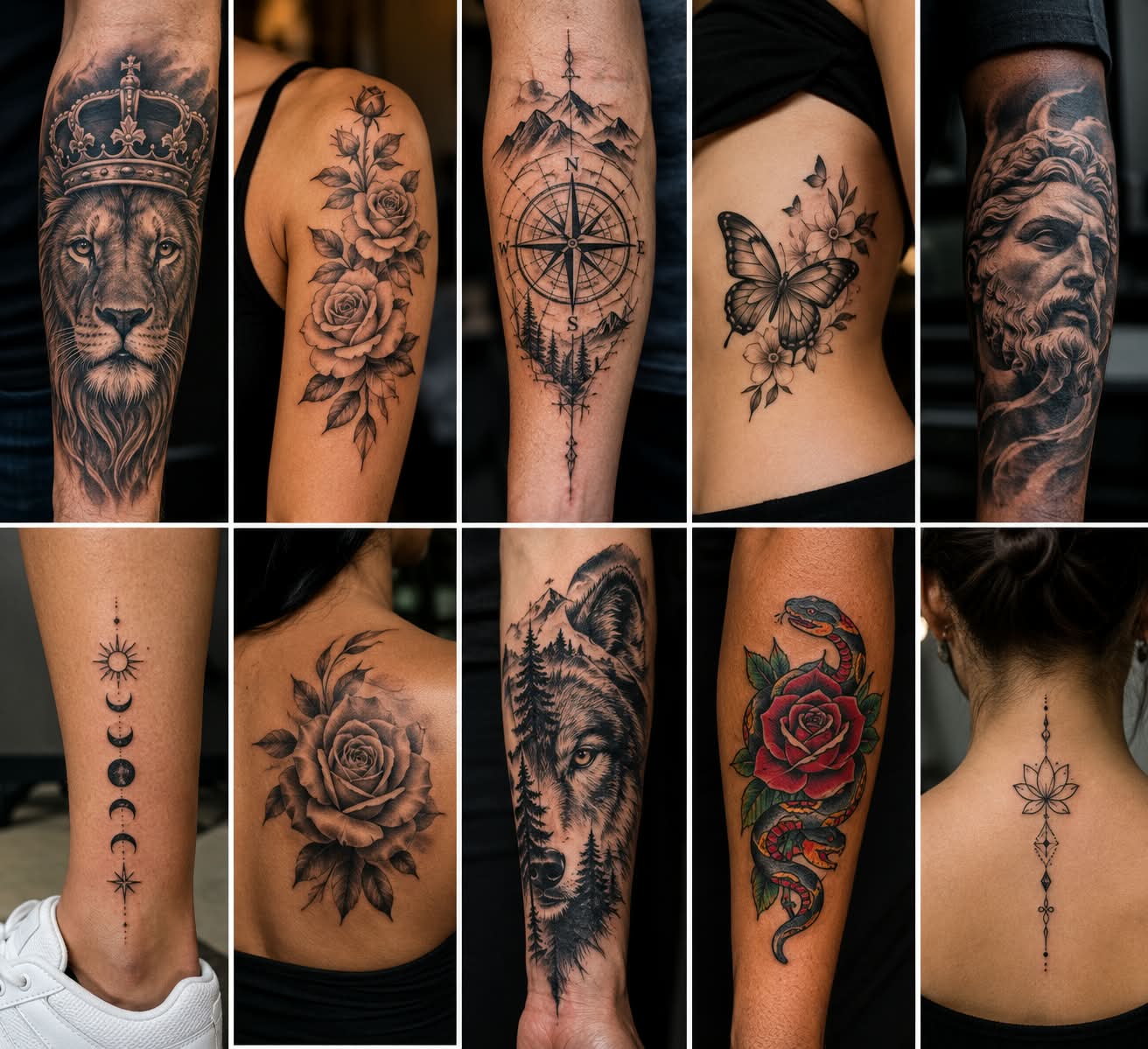 LuckyDawg Tattoos portfolio featuring custom tattoo designs